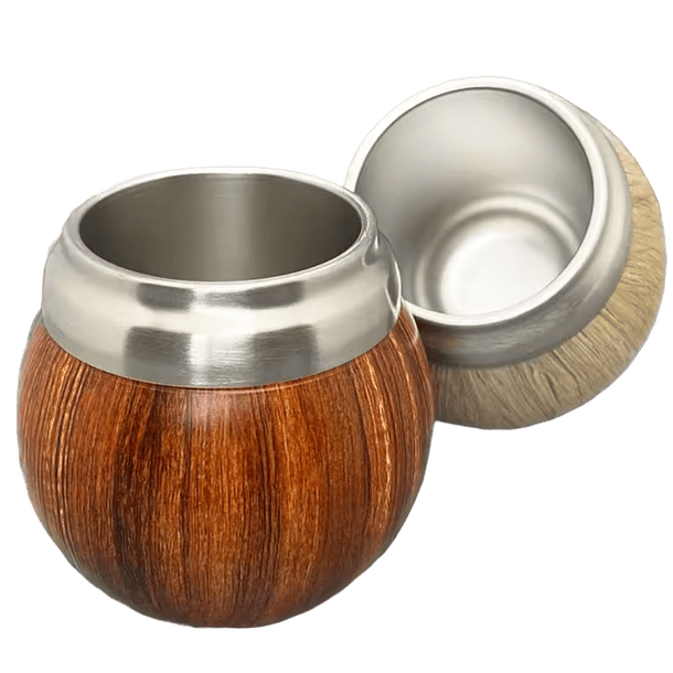 Mate Torpedo Inox  - Madera claro 2