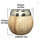 Mate Torpedo Inox  - Madera claro 3