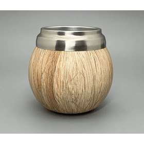 Mate Torpedo Inox  - Madera claro