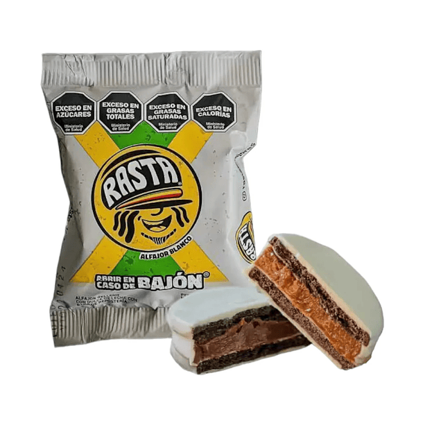 Alfajor Rasta Chocolate Blanco x 1