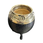 Mate Torpedo Calabaza - Uruguayo - Cincelado - Hojas 2