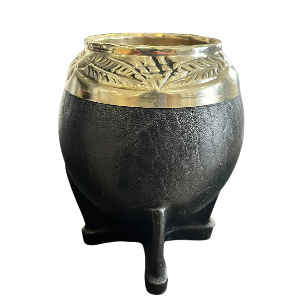 Mate Torpedo Calabaza - Uruguayo - Cincelado - Hojas 1