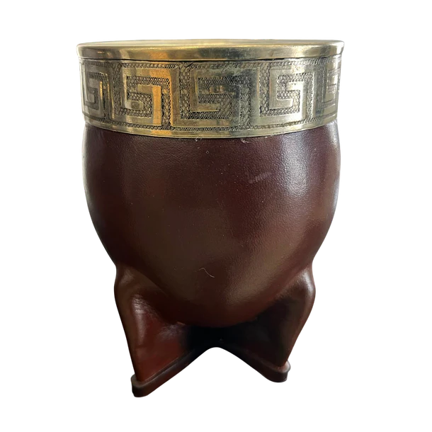 Mate Imperial Artesanal Calabaza  - Virola Pampa - Marron oscuro 1