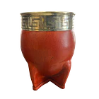 Mate Imperial Artesanal Calabaza  - Virola Pampa - Marron claro 1