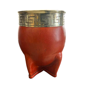 Mate Imperial Artesanal Calabaza  - Virola Pampa - Marron claro