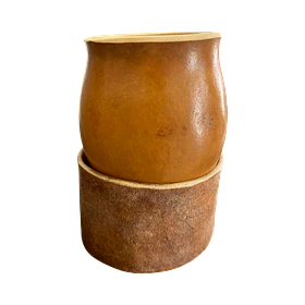 Mate Calabaza Criollo - Base de cuero