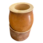 Mate Calabaza Criollo - Base de cuero 2