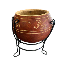 Mate Calabaza Criollo - Base de metal 