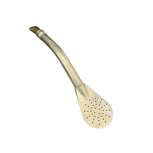 Bombilla Acero Quirurgico – Premium - 17 cm  - Punta de bronce 1