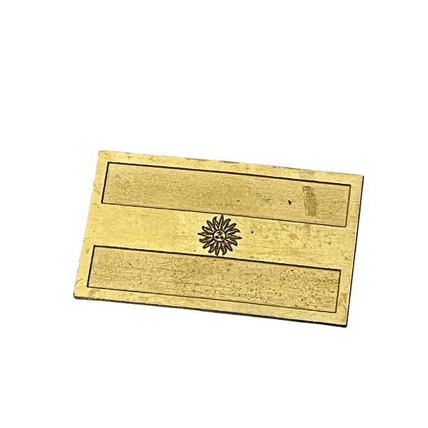 Apliques en Bronce  - Bandera Argentina