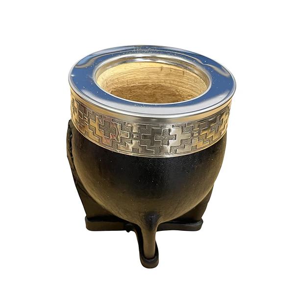 Mate Imperial Artesanal Calabaza Negro | Virola Pampa  2