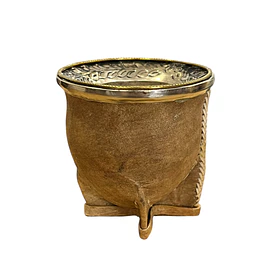 Mate Camionero Calabaza Crudo Gris | Virola Volcada   