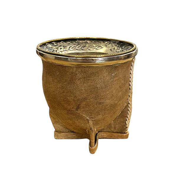 Mate Camionero Calabaza Crudo Gris | Virola Volcada    1