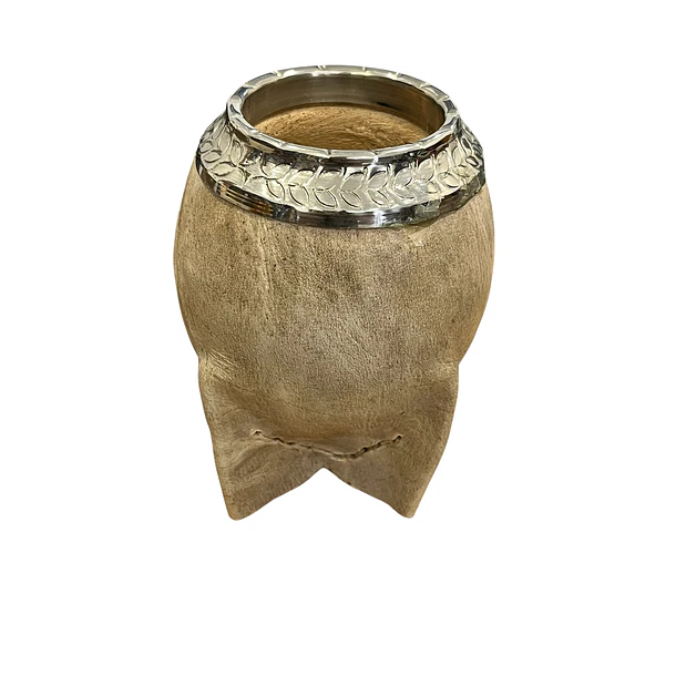 Mate Torpedo Calabaza Crudo | Virola Cincelada 2