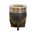 Mate Imperial Calabaza Negro | Virola Cincelada  2