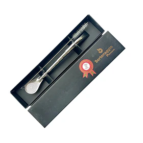 Bombilla Bortonaggio Inox "mil furos" - 19 cm  - Premium