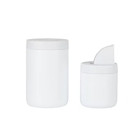 Yerbera - Inox con pico vertedor - Blanco