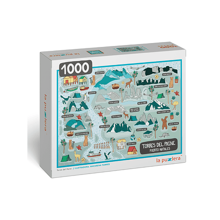 Puzzle Puerto Natales /Torres del Paine 1000 Piezas