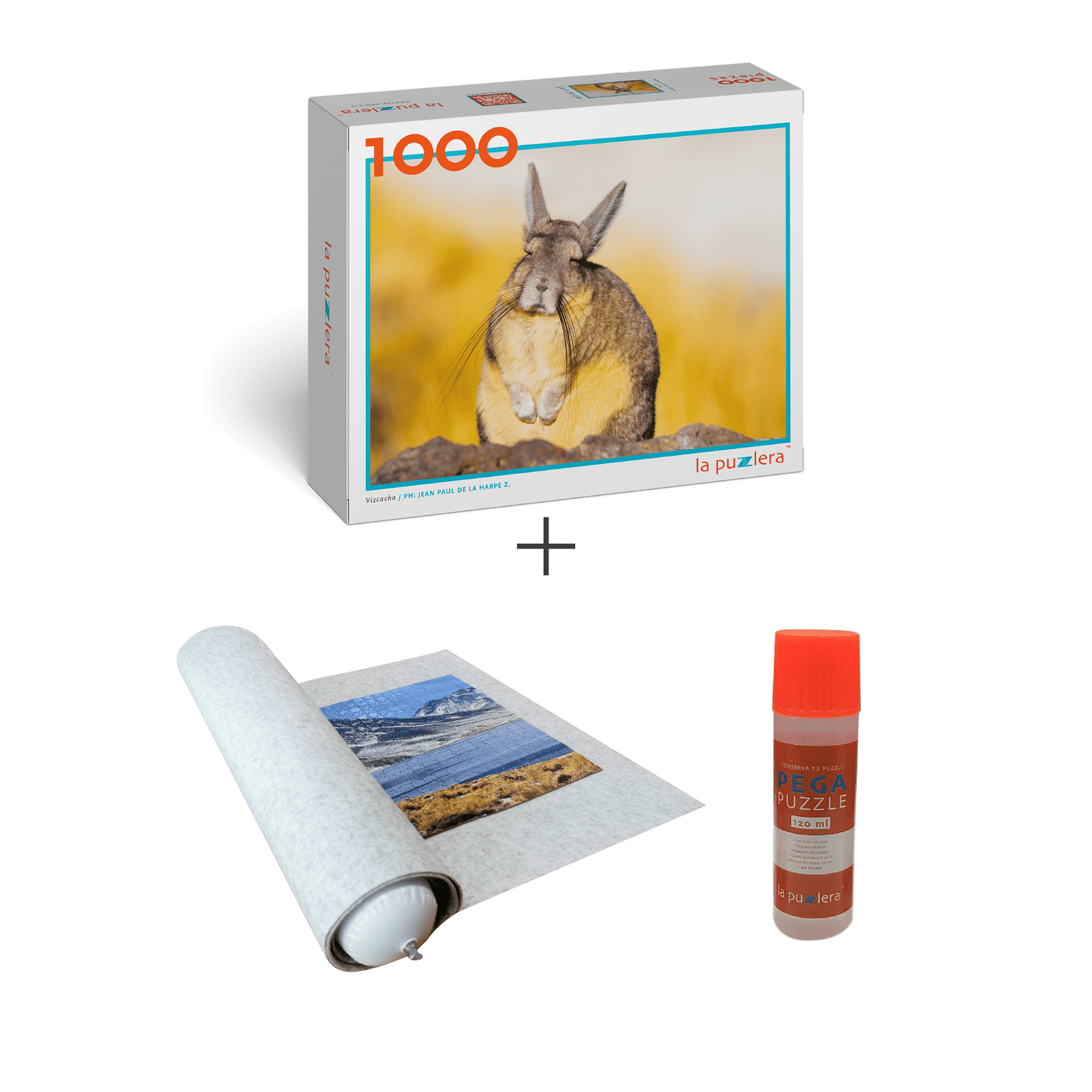 Puzzle Fauna Chilena + Puzzle Mat + Pega Puzzle