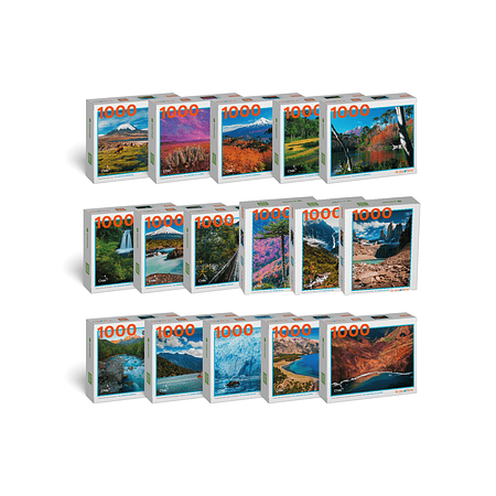 Pack Puzzles "Parques Nacionales 1000 Piezas" (16 Puzzles)