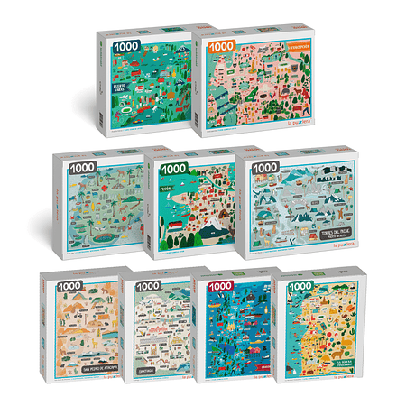 Colección Ciudades de Chile ( 9 Puzzles)