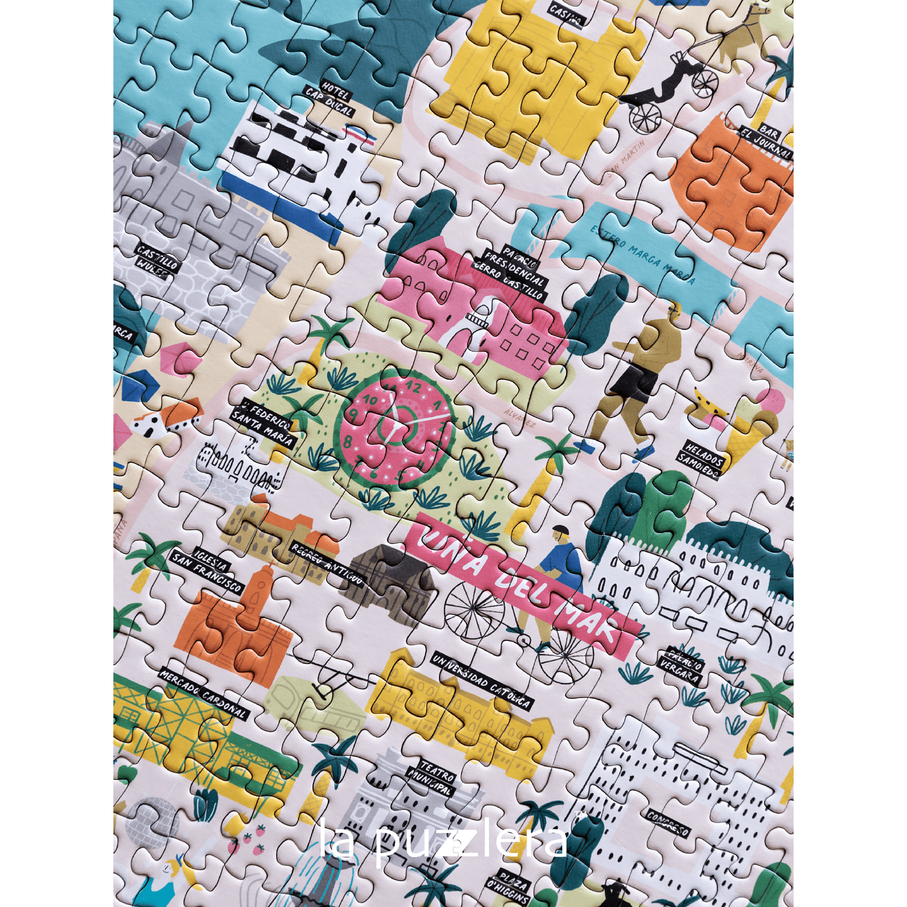 Puzzle Mapa Valparaíso/ Viña 1000 Piezas