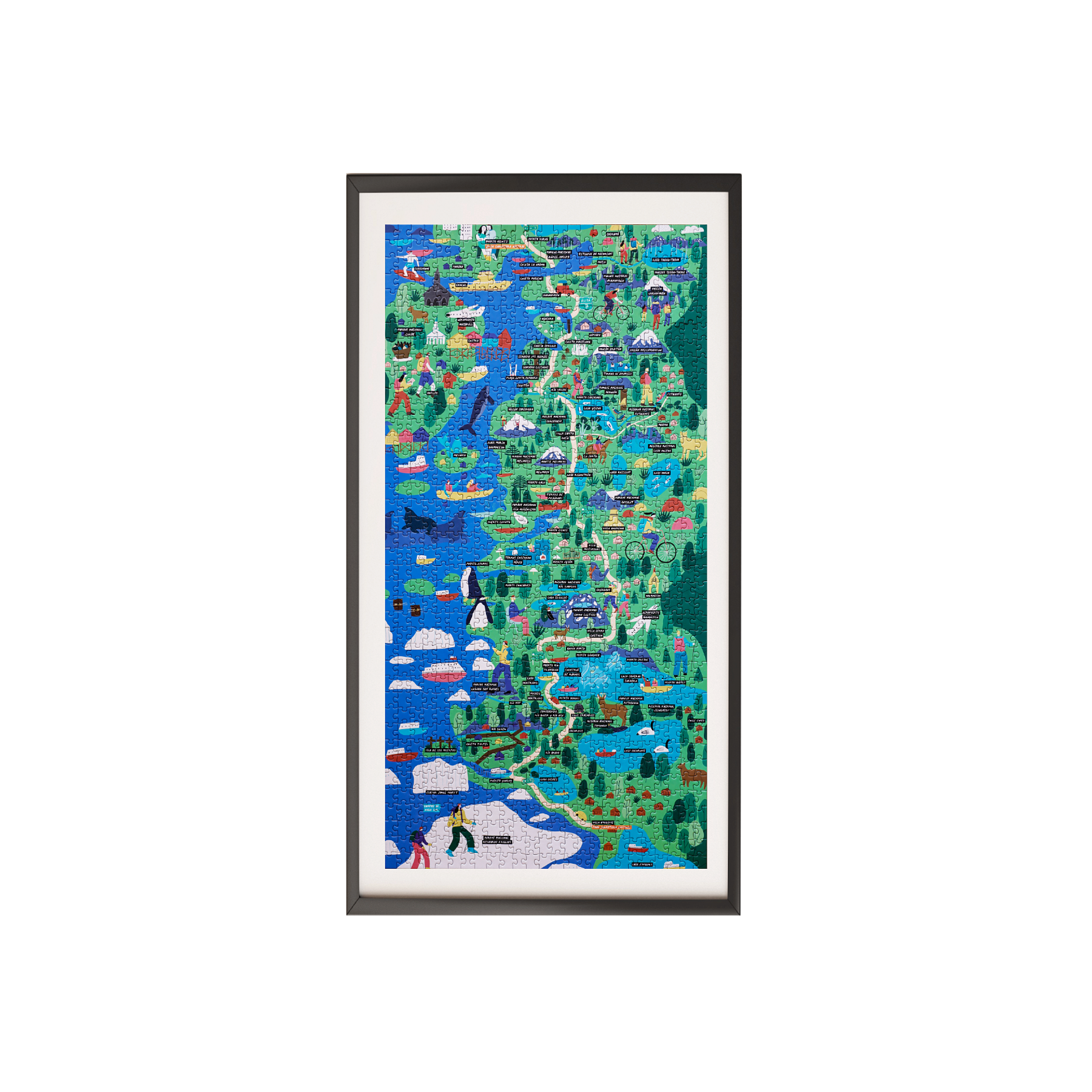 Puzzle Mapa Carretera Austral 1000 Piezas