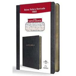 Biblia Reina Valera Revisada 1960 Letra Super Gigante Simil Piel Negro
