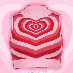 Top/suéter corazón infinito 