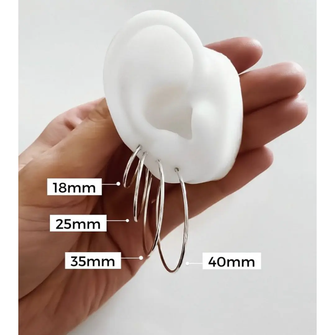 Argollas Lisas 25mm 2