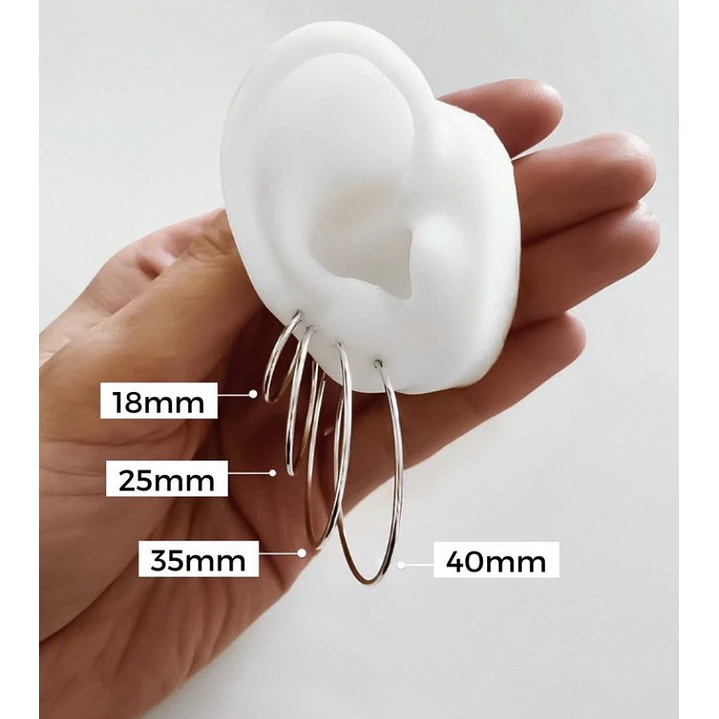 Argollas Lisas 25mm 2