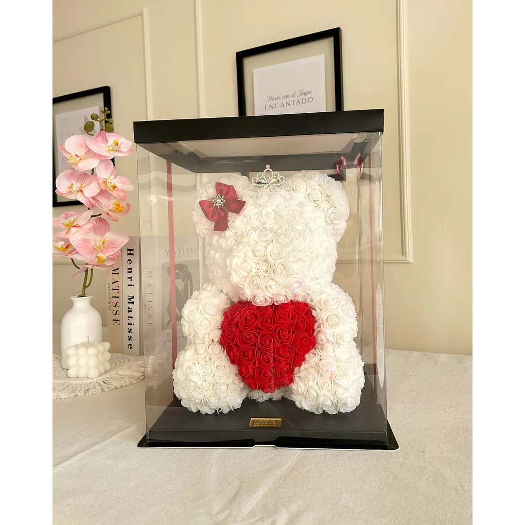 Oso de Rosas con Corazón Grande 1