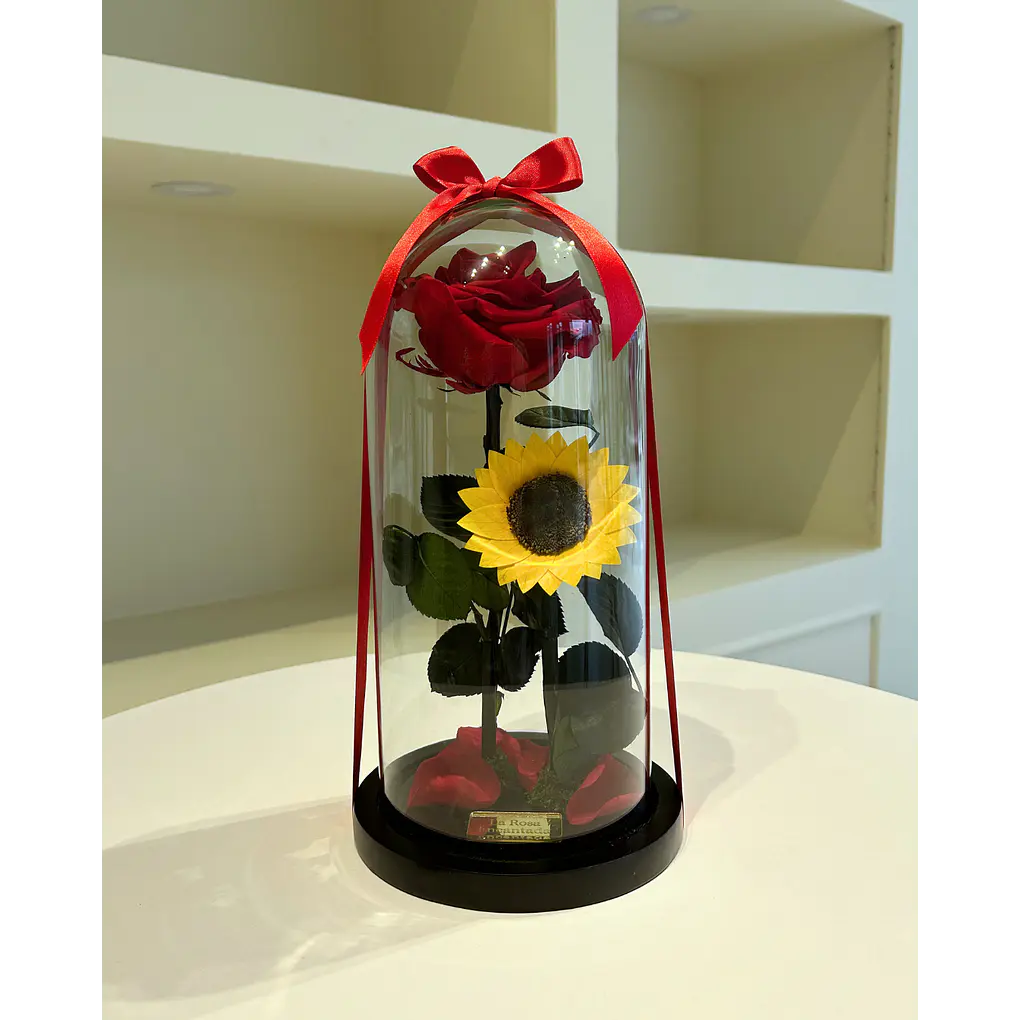 Jardín Encantado - Rosa y Girasol 1