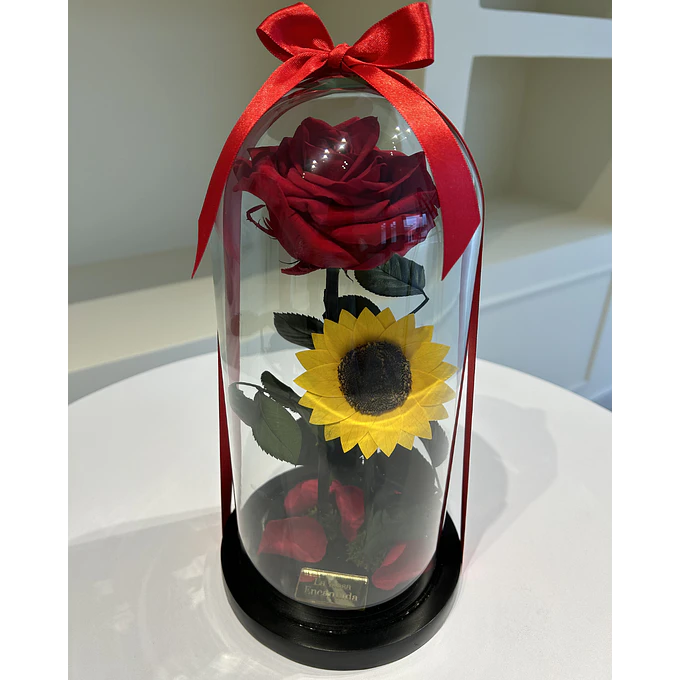 Jardín Encantado - Rosa y Girasol 2