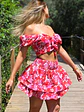 Conjunto Bloom – Conjunto Vermelho Floral com Saia e Top Leve - Thumbnail 1