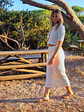 Saia Aurora – Saia Midi Creme com Textura - Thumbnail 6