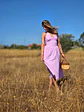 Vestido Rise – Vestido Midi Open Back Checkered Rosa - Thumbnail 2