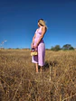 Vestido Rise – Vestido Midi Open Back Checkered Rosa - Thumbnail 6