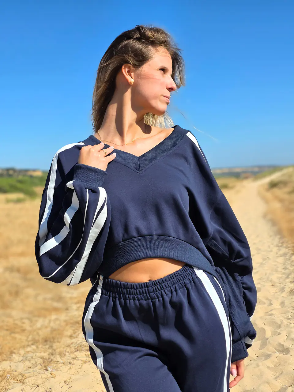 Conjunto Step – Fato de Treino Oversized Azul Escuro 2