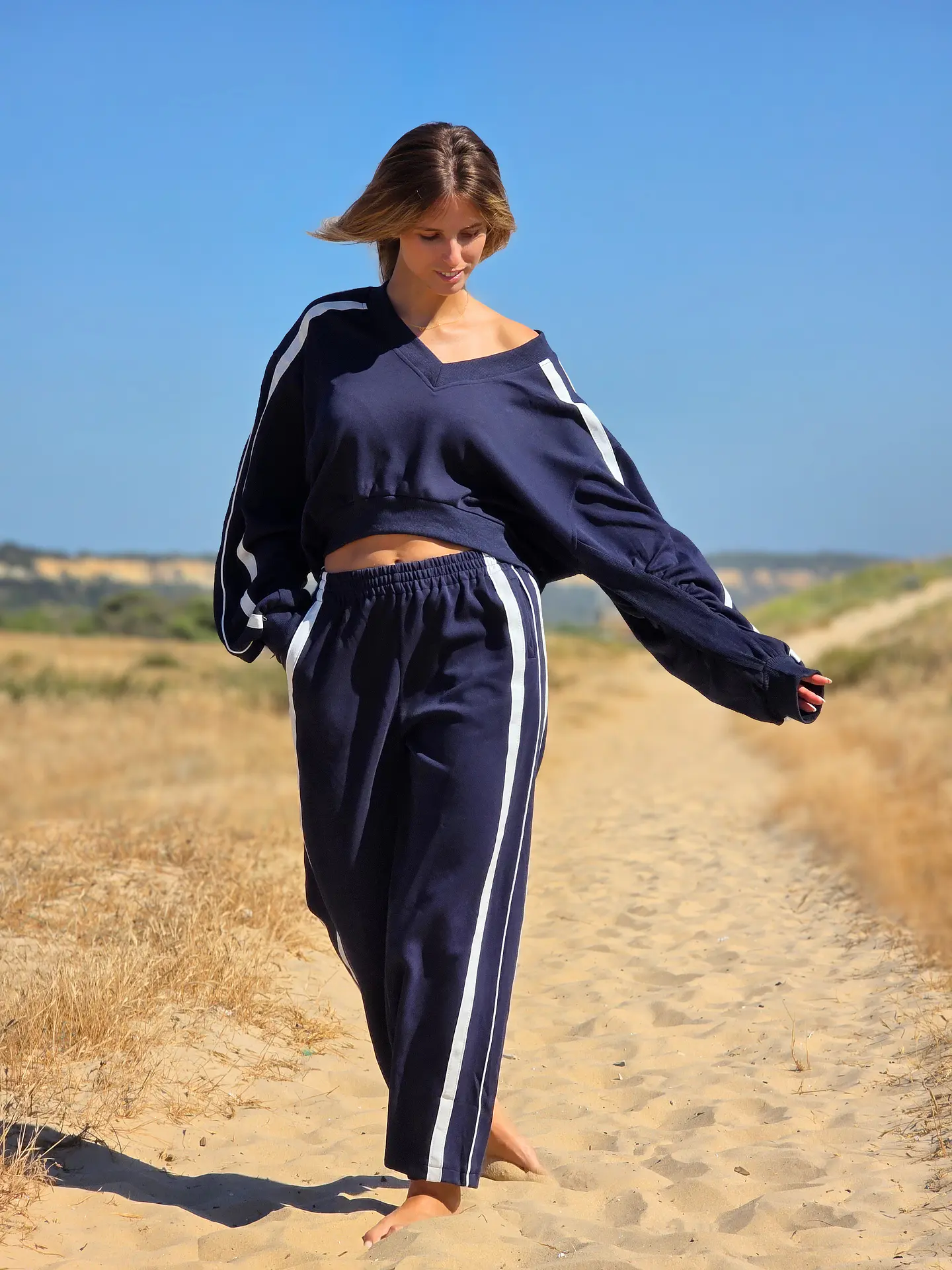 Conjunto Step – Fato de Treino Oversized Azul Escuro 4