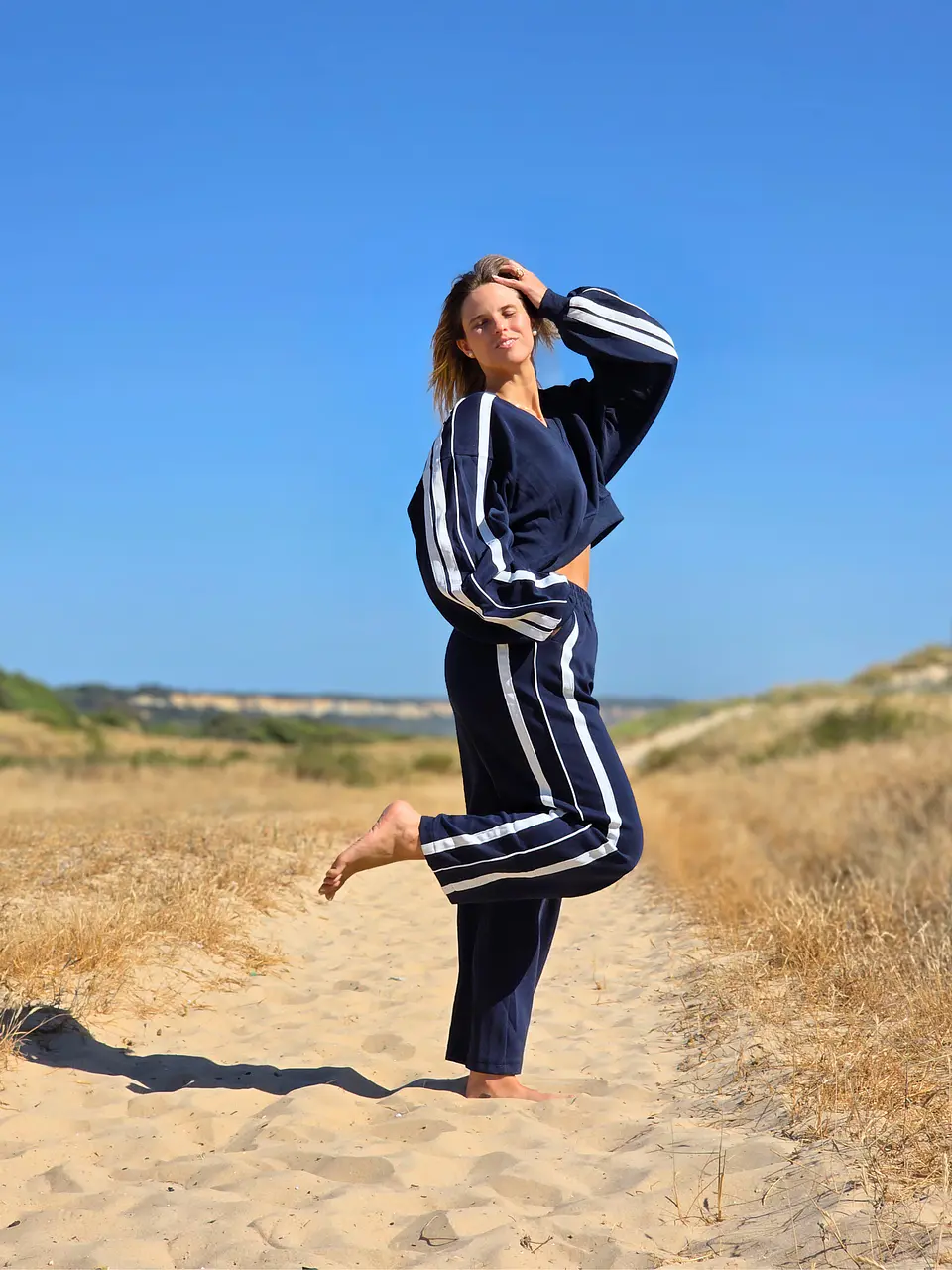 Conjunto Step – Fato de Treino Oversized Azul Escuro 5