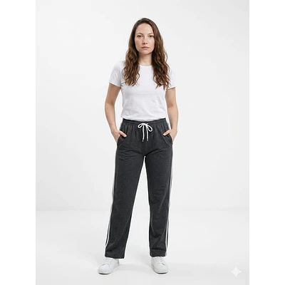 Pantalón rayas plomo