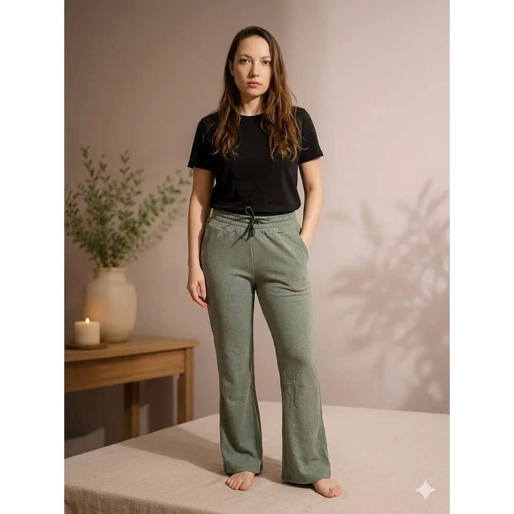 Pantalón de dralón verde