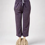 Pantalón de dralón rayas burdeo