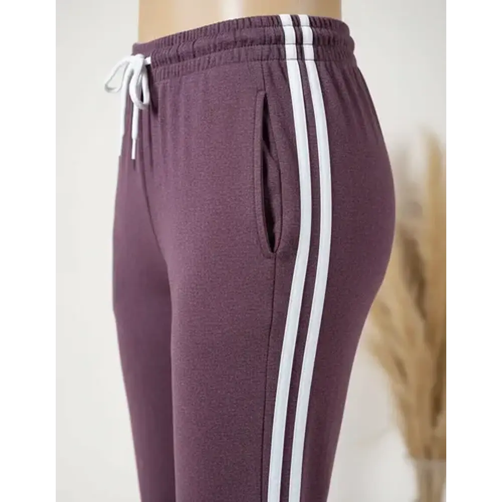 Pantalón De Buzo Mujer Burdeo