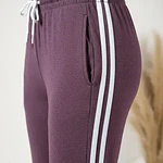 Pantalón De Buzo Mujer Burdeo