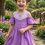 Vestido morado talla 4