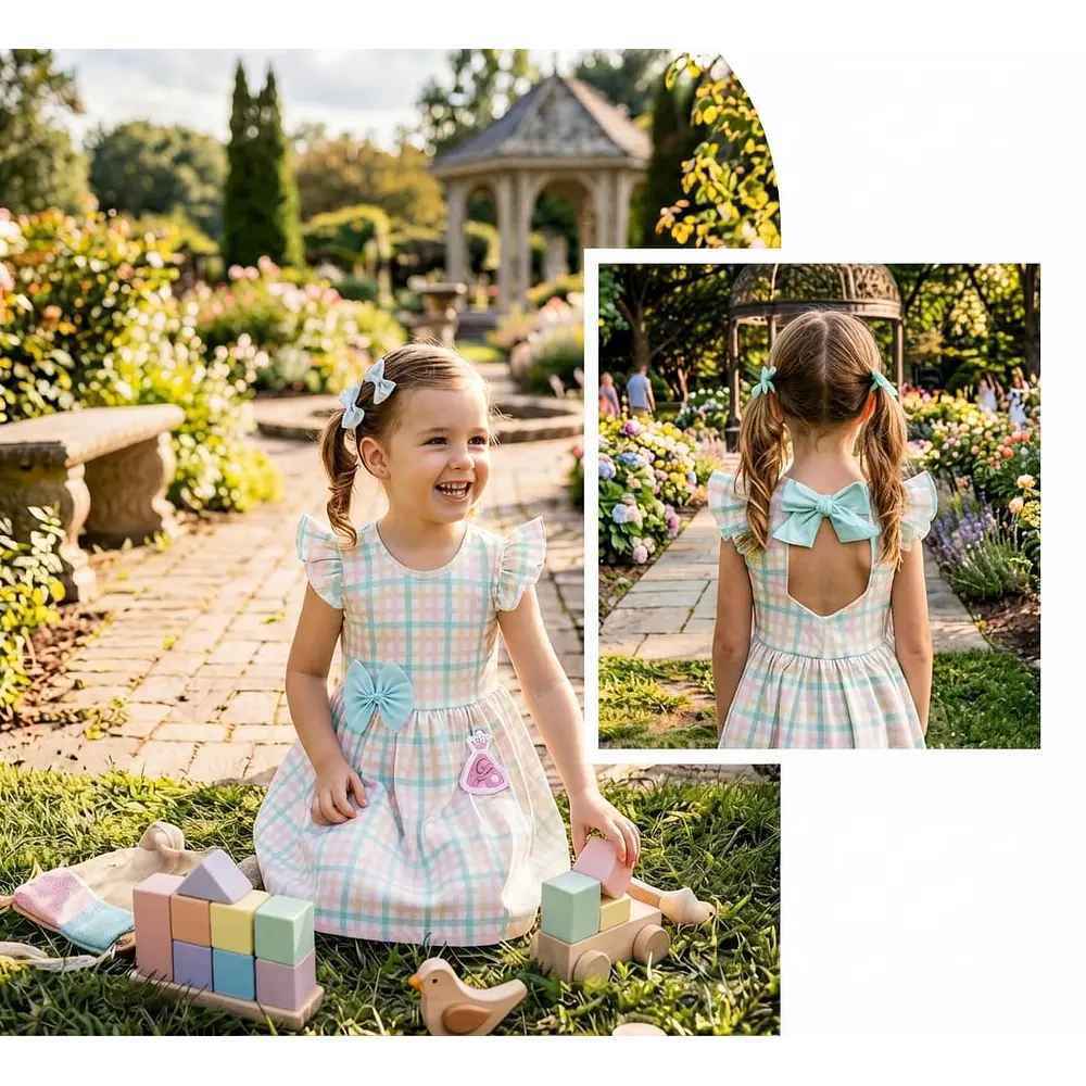 Vestido cuadros talla 6