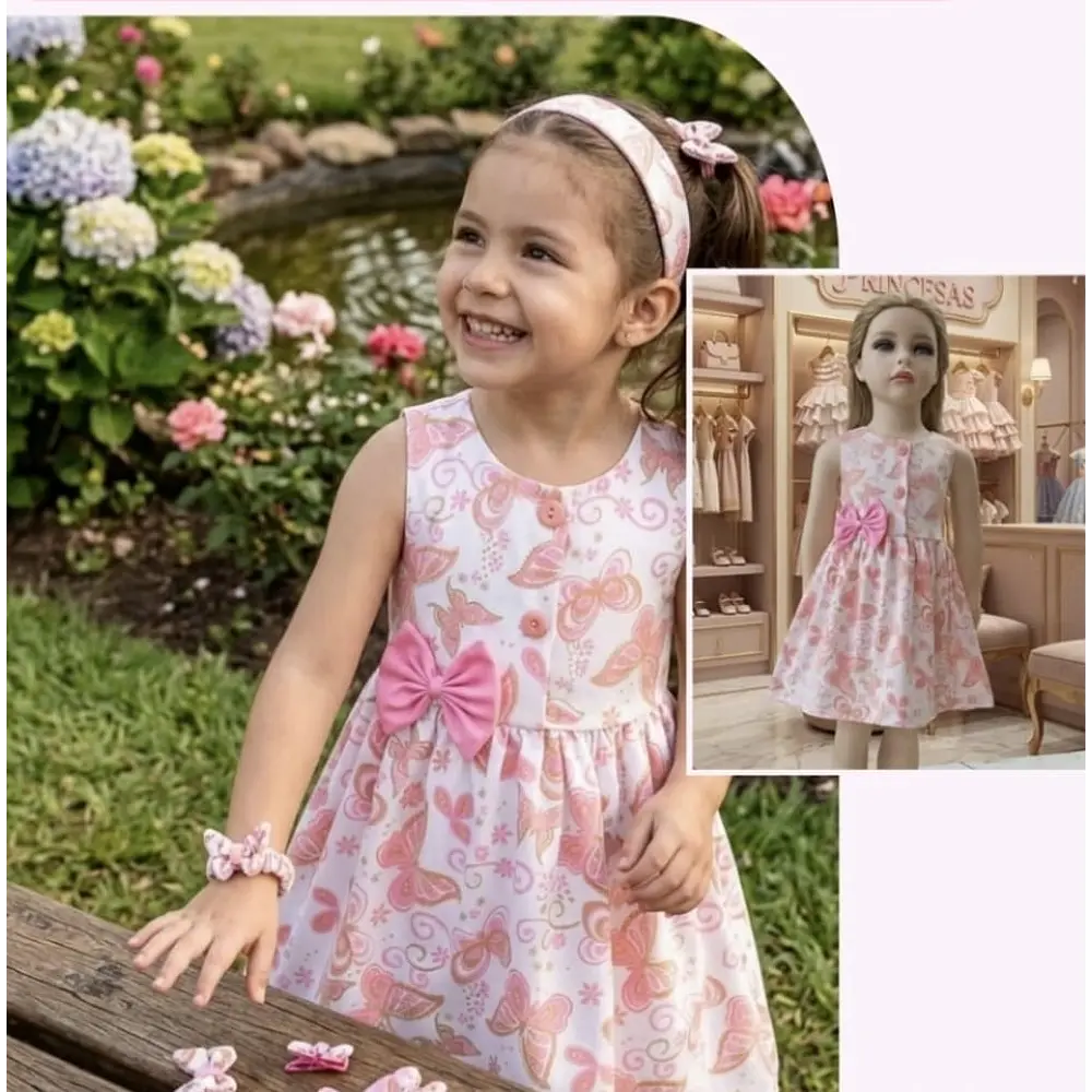 Vestido mariposas talla 8