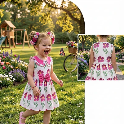 Vestido Flores talla 12